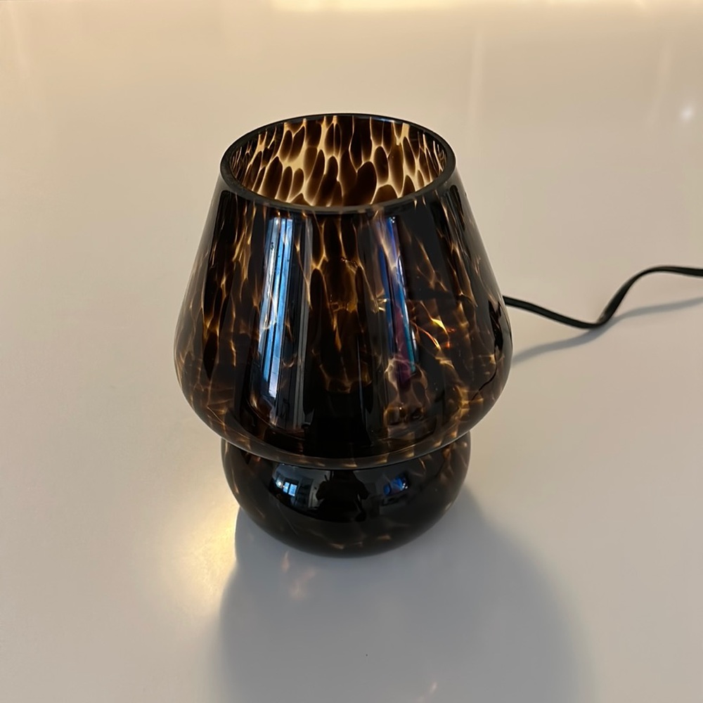 Small Black Vintage Mushroom Dimmable Table Lamp